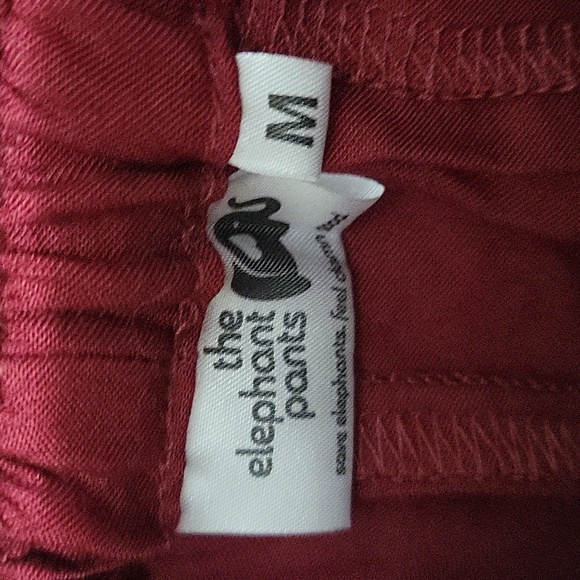 Stylish Women's Burgundy Embroidered Joggers - Picture 3 of 5